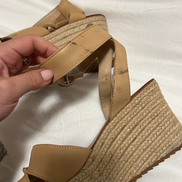 Alice & Olivia Roberta Espadrille Wedges, Tan, size 39 (US 8.5). - Picture 7 of 7